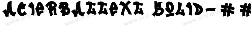 AcierBATText Solid字体转换